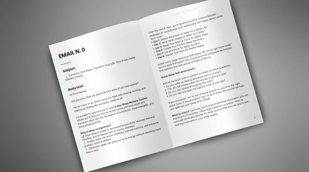 Live Better with Calmer Sleep